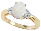 Tommaso Design™ Genuine Opal Ring