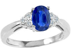 Tommaso Design™ Genuine Sapphire Ring