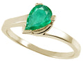 Tommaso Design™ Genuine Emerald Ring