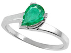 Tommaso Design™ Genuine Emerald Ring