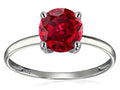 Original Star K™ 7mm Round Created Ruby Solitaire Engagement Ring