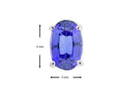 Tommaso Design™ Genuine Oval Tanzanite Stud Earrings
