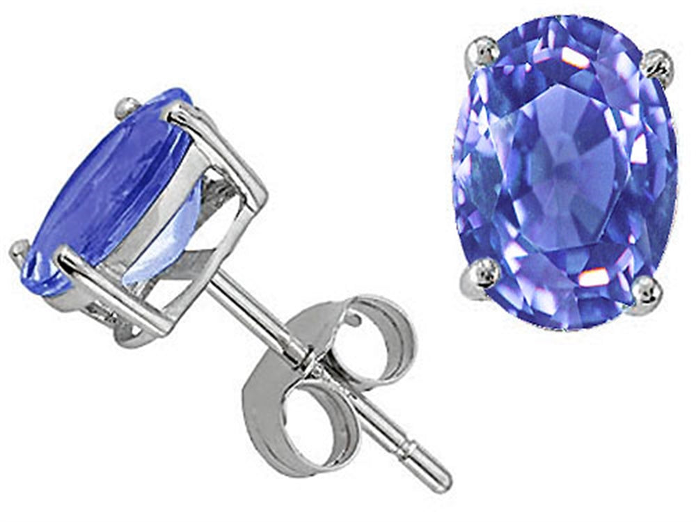 Tommaso Design™ Genuine Tanzanite Earrings