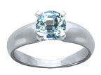 Tommaso Design™ Genuine Aquamarine Ring