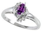 Tommaso Design™ Genuine Amethyst Ring