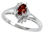 Tommaso Design™ Genuine Garnet Ring