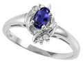 Tommaso Design™ Oval 5x3 mm Genuine Iolite Ring