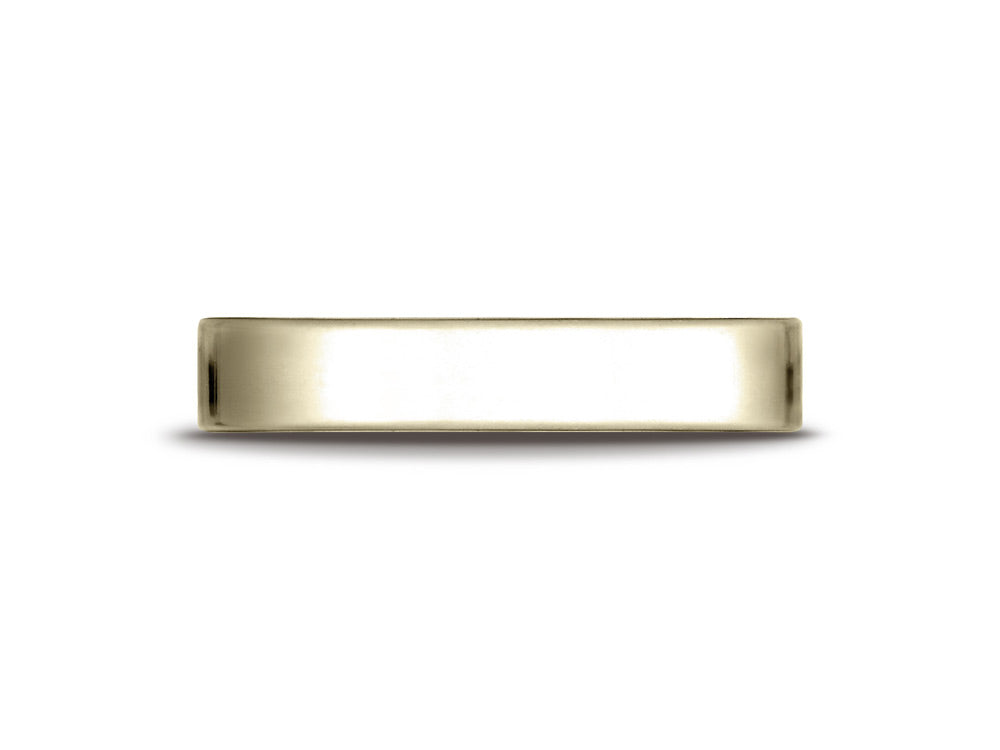 Benchmark® 14k Gold 4.0mm Traditional Flat Wedding Band / Ring