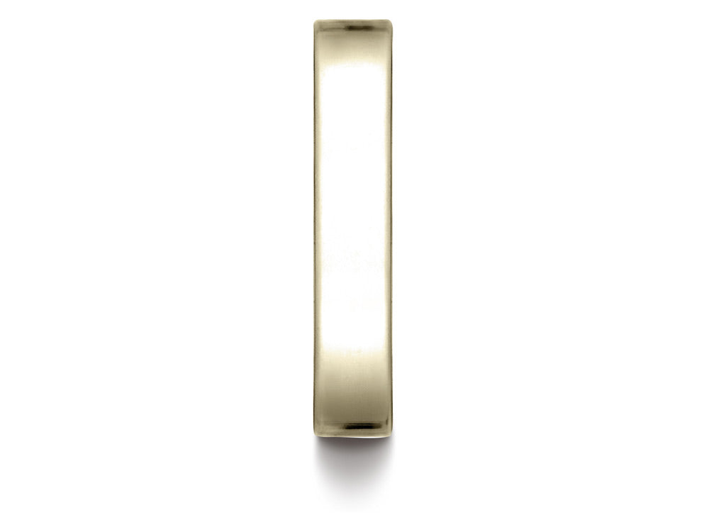 Benchmark® 14k Gold 4.0mm Traditional Flat Wedding Band / Ring