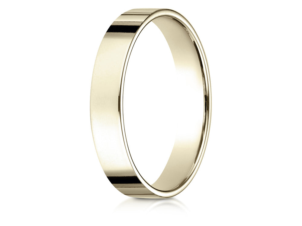 Benchmark® 14k Gold 4.0mm Traditional Flat Wedding Band / Ring