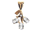 Tommaso Design™ Oval 5x3mm Genuine White Topaz Pendant Necklace