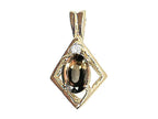 Tommaso Design™ Oval 7x5mm Genuine Smoky Quartz Pendant Necklace