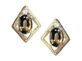 Tommaso Design™ Oval 5x3mm Genuine Smoky Quartz Earrings