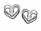 Tommaso Design™ Oval 5x3mm Genuine White Topaz Earrings