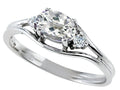 Tommaso Design™ Genuine White Topaz Ring