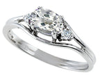 Tommaso Design™ Genuine White Topaz Ring