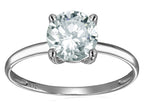 Original Star K™ 7mm Round Genuine White Topaz Solitaire Engagement Ring