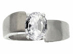Tommaso Design™ Genuine White Topaz Ring