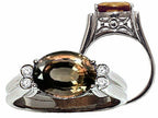 Tommaso Design™ Oval 10x8 mm Genuine Smoky Quartz Ring