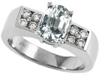 Tommaso Design™ Genuine White Topaz Ring