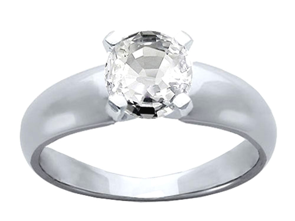 Tommaso Design™ Genuine White Topaz Ring