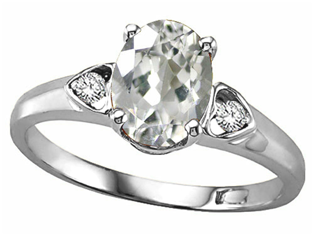Tommaso Design™ Genuine White Topaz Ring