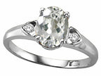 Tommaso Design™ Genuine White Topaz Ring