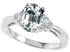 Tommaso Design™ Genuine White Topaz Ring