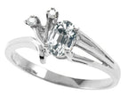 Tommaso Design™ Genuine White Topaz Ring