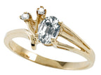 Tommaso Design™ Genuine White Topaz Ring