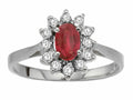 Tommaso Design™ Genuine Ruby Ring