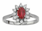 Tommaso Design™ Genuine Ruby Ring