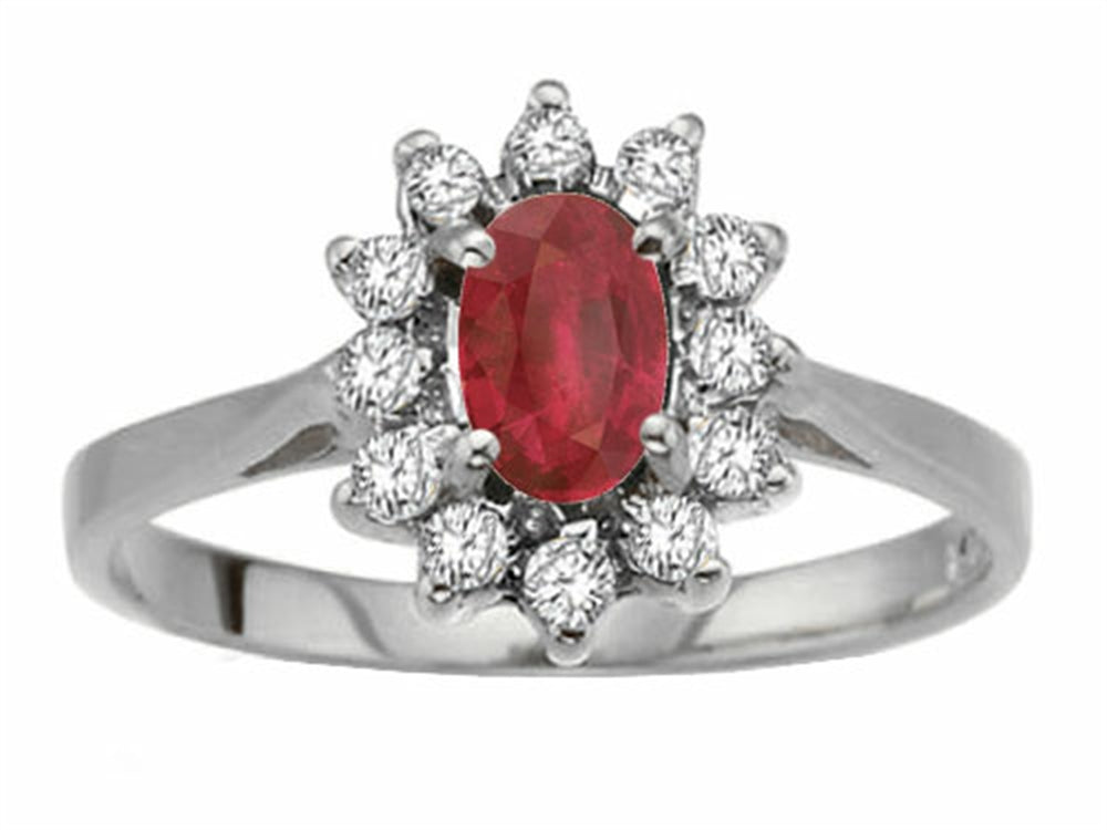 Tommaso Design™ Genuine Ruby Ring