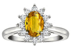 Tommaso Design™ Oval 7x5 mm Genuine Citrine Ring