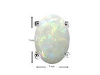 Tommaso Design™ Oval 7x5 mm Genuine Opal Earrings