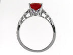 Tommaso Design™ Oval 8x6 Genuine Garnet Ring