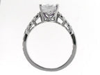 Tommaso Design™ 8x6 Genuine White Topaz Ring