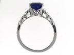 Tommaso Design™ Genuine 8x6 Sapphire Ring