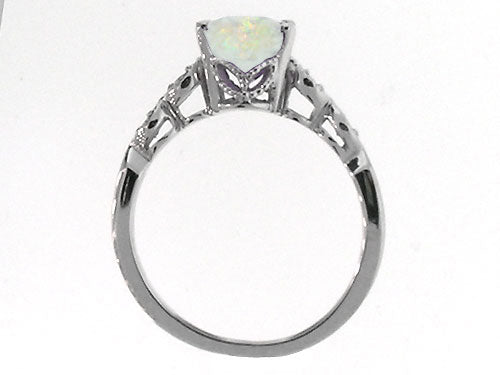 Tommaso Design™ Genuine 8x6 Opal Ring