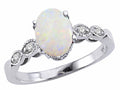 Tommaso Design™ Genuine 8x6 Opal Ring