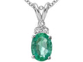 Tommaso Design™ Genuine Emerald Pendant Necklace