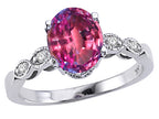 Tommaso Design™ Oval 8x6mm Simulated Alexandrite Ring
