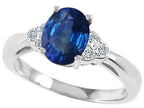 Tommaso Design™ Genuine Sapphire Ring
