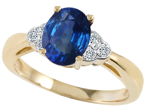 Tommaso Design™ Genuine Sapphire Ring