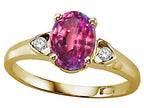 Tommaso Design™ Oval 8x6 mm Simulated Alexandrite Ring
