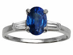 Tommaso Design™ Genuine Sapphire Engagement Ring