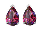 Tommaso Design™ Pear Shape 7x5mm Simulated Alexandrite Earrings