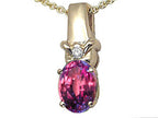 Tommaso Design™ Oval 8x6 mm Simulated Alexandrite Pendant Necklace