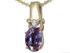 Tommaso Design™ Oval 8x6 mm Simulated Alexandrite Pendant Necklace
