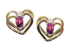 Tommaso Design™ Oval 5x3mm Simulated Alexandrite Earrings